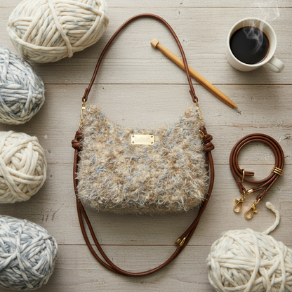 The Whispering Lichen | DIY Artisan Kit: Textural Mixed-Media Crossbody