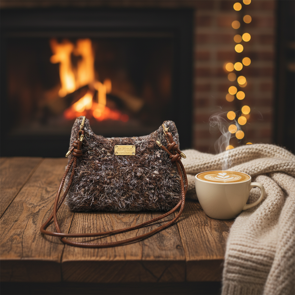 The "Mocha Cloud" DIY Luxury Hobo Bag Kit - Handcrafted Bouclé Series