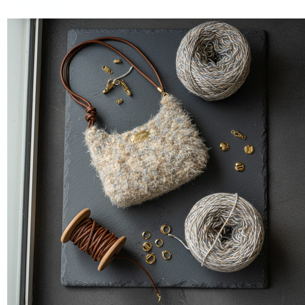 The Whispering Lichen | DIY Artisan Kit: Textural Mixed-Media Crossbody