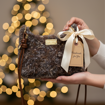 The "Mocha Cloud" DIY Luxury Hobo Bag Kit - Handcrafted Bouclé Series