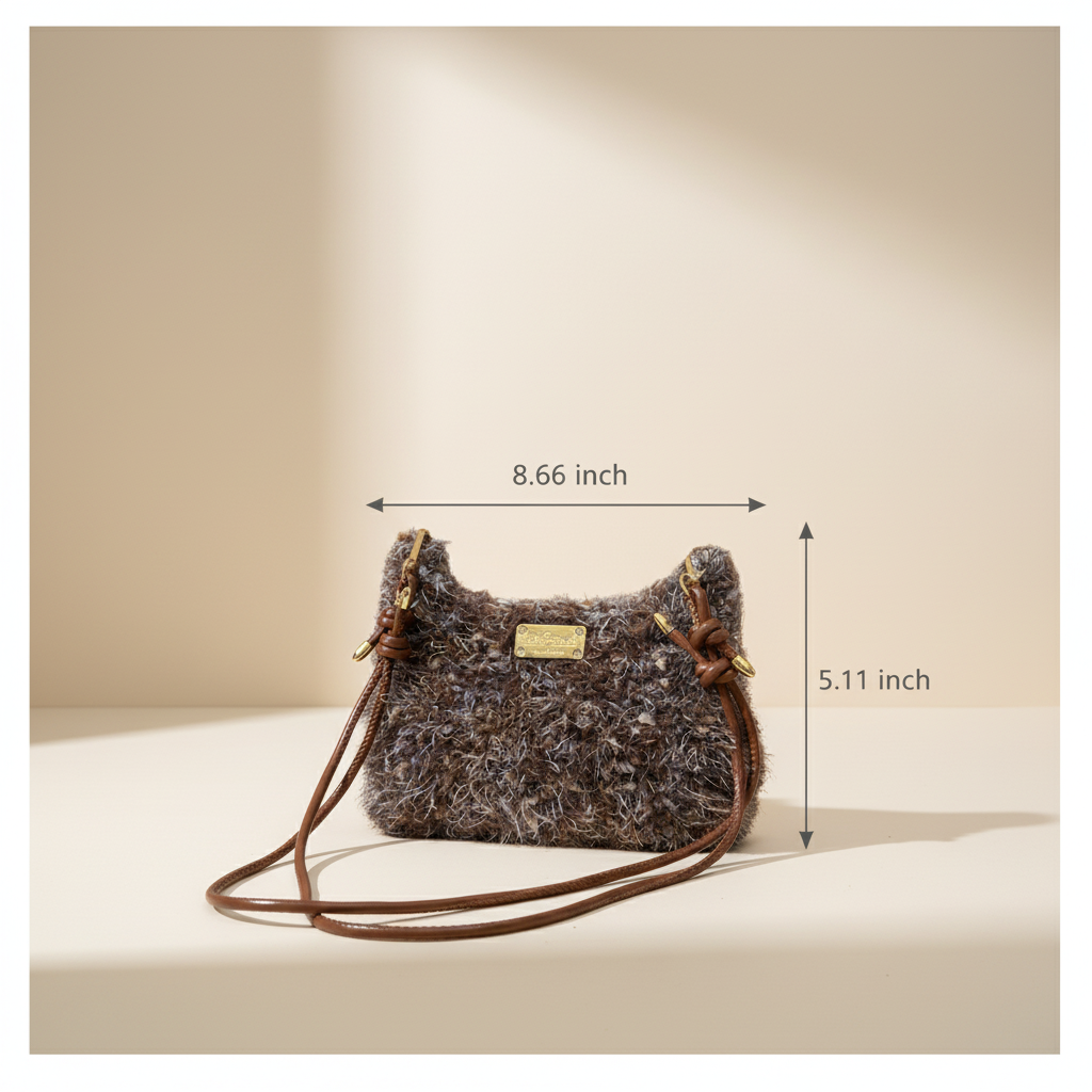 The "Mocha Cloud" DIY Luxury Hobo Bag Kit - Handcrafted Bouclé Series