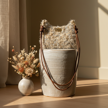 The Whispering Lichen | DIY Artisan Kit: Textural Mixed-Media Crossbody