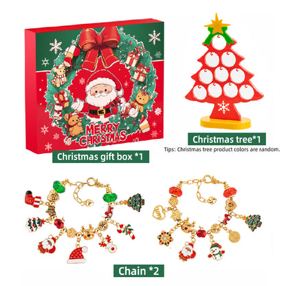 Christmas beaded gift box