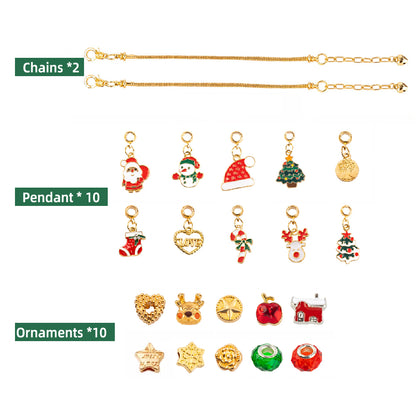 Christmas beaded gift box