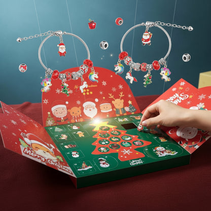 Christmas beaded gift box