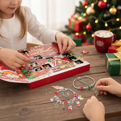 Christmas beaded gift box