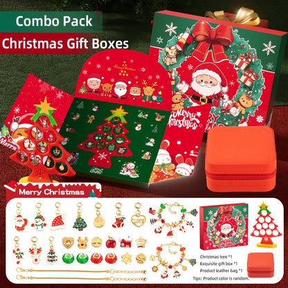 Christmas beaded gift box